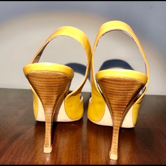 Emerson Fry | Mustard Slingback Pumps Heels 38 - Picture 5 of 8